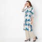 Straight Fit Printed V-Neck Kurta