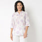 Band Neck Printed Short Kurti