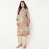V-Neck Printed Long Kurta