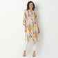 Printed Rayon Kurta, Knee Length