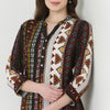 Half Placket Printed Kurta