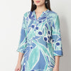 Printed Half Placket Kurta
