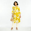 Printed Half Placket Long Kurta
