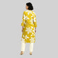 Printed Half Placket Long Kurta