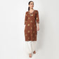 V-Neck Printed Long Kurta