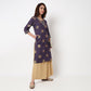 V-Neck Printed Long Kurta