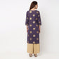 V-Neck Printed Long Kurta