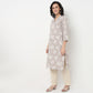 Order Now Women Printed V Neck Straight Fit Ethnic Wear Kurta by Style Union