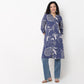 Full Placket Printed Long Kurta