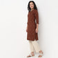 Order Now Women Printed V Neck Straight Fit Ethnic Wear Kurta by Style Union