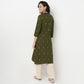 Order Now Women Printed V Neck Straight Fit Ethnic Wear Kurta by Style Union