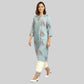 Printed Full Placket Long Kurta