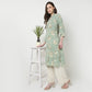 Full Placket Printed Long Kurta