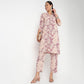 Printed Full Placket Cord Long Kurta