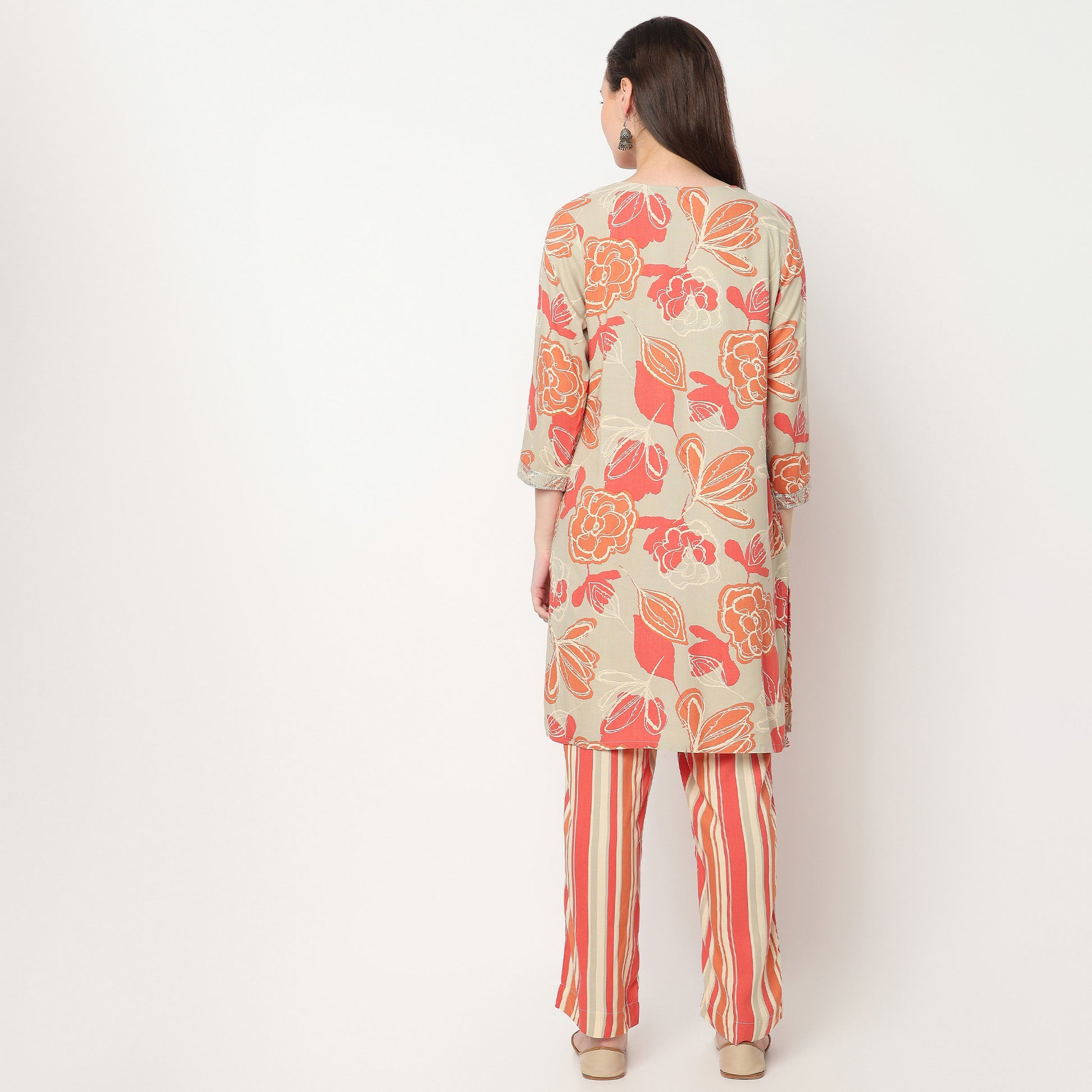 Embroidery Printed Kurta