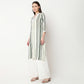 V-Neck With Gusset & Lace Printed Kurta