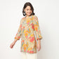 V-Neck Printed Couching Short Kurta