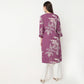 Half Placket Printed Long Kurta