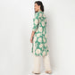 V Neck Floral Long Kurta
