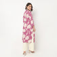V Neck With Gusset and Couching Long Kurta