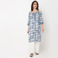 Printed Slit Long Kurta