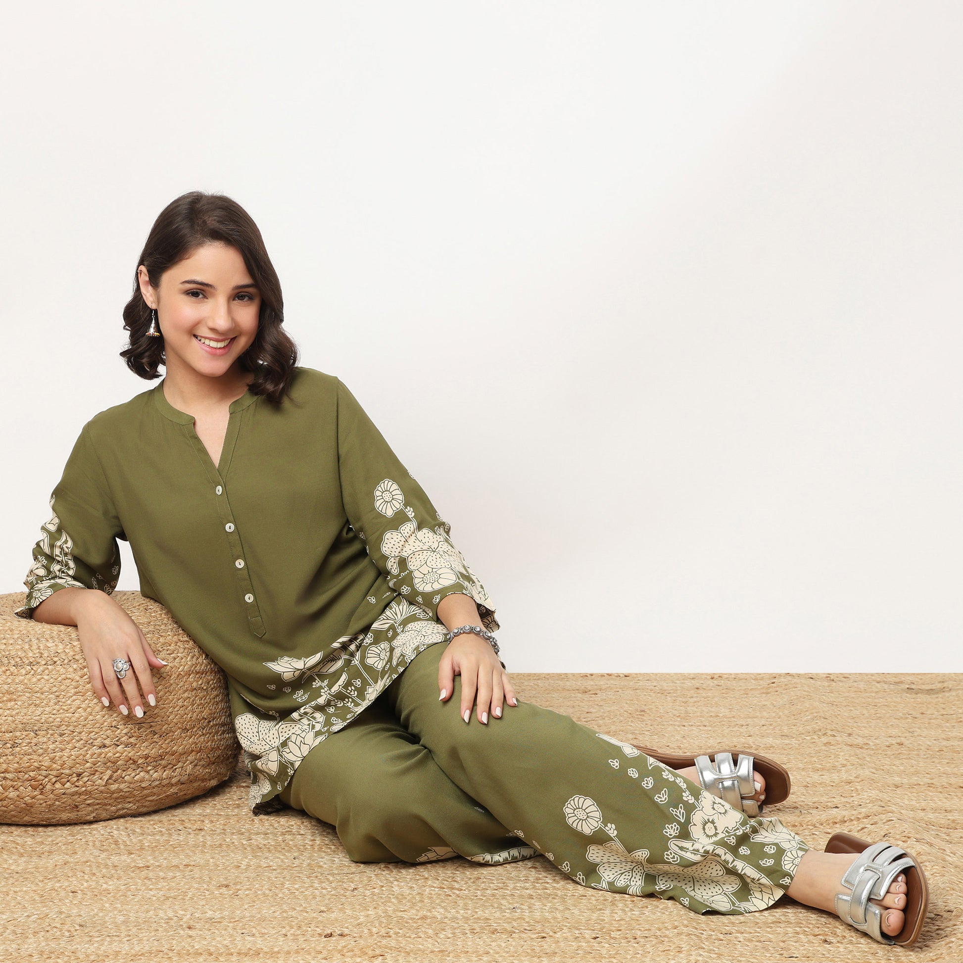 Half Placket Short Kurta