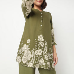 Half Placket Short Kurta
