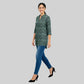 Printed Band Neck Short Kurta