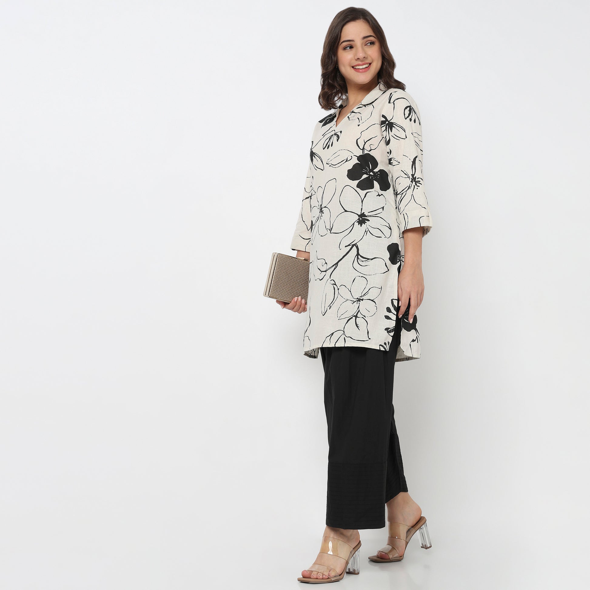 Cotton Printed Short Kurta