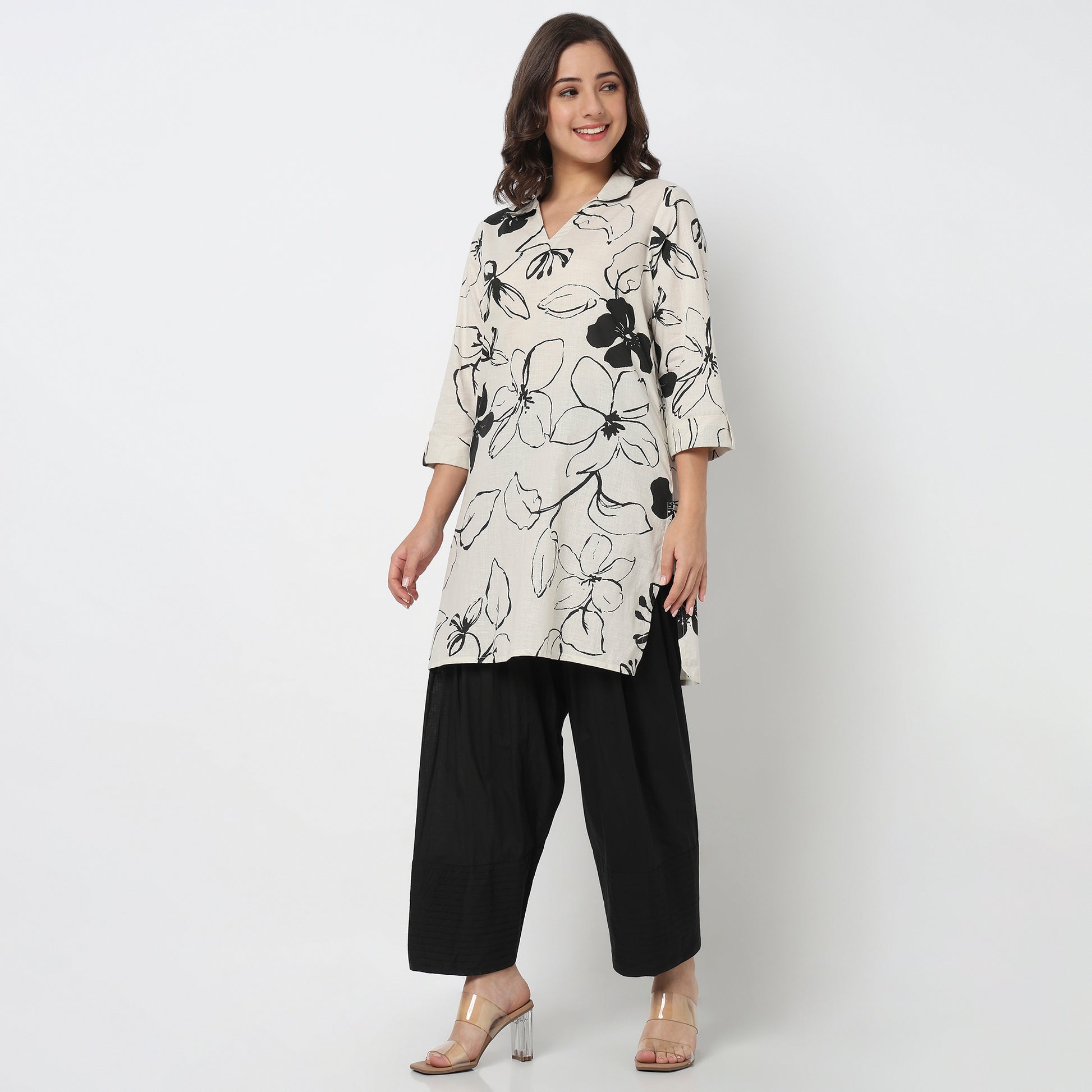 Cotton Printed Short Kurta
