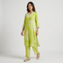 Printed V-Neck Long Kurta