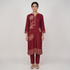 V-Neck Printed Long Kurta