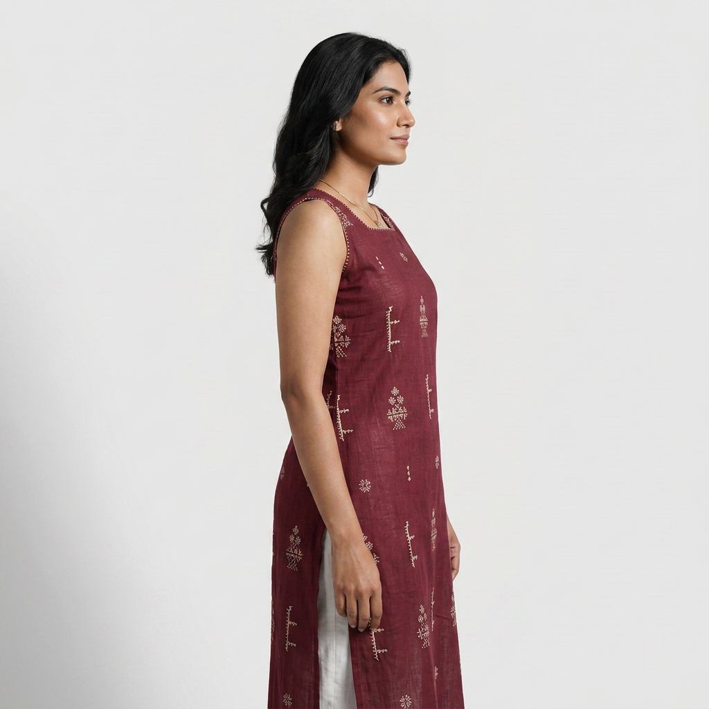 Cotton Embroidered Kurta
