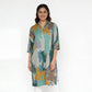 Cotton V-Neck Long Kurta