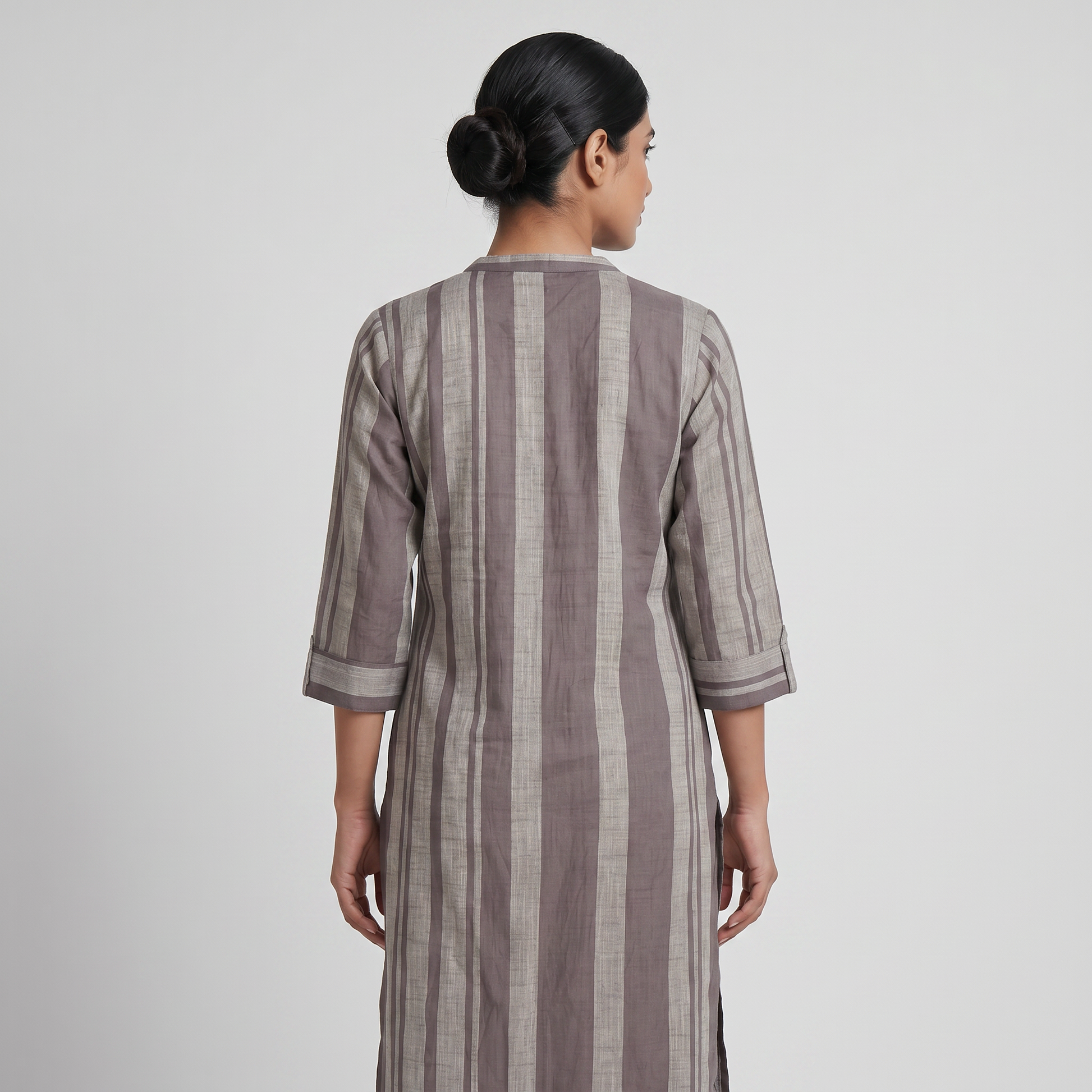 Striped Straight Long Kurta
