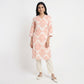Printed V-Neck Long Kurta