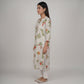 Embroidered Half Placket Long Kurta