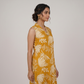 Cotton Printed V-Neck Kurta