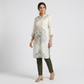 Printed Half Placket Long Kurta