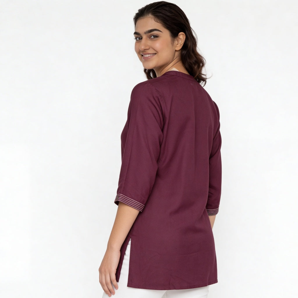 Embroidered Short Kurta