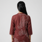 Embroidered Half Placket Long Kurta