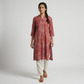 Printed Half Placket Long Kurta