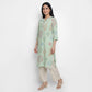 Printed Band Neck Kurta
