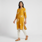Printed Half Placket Long Kurta