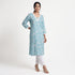 Printed V-Neck Long Kurta