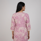 Printed V-Neck Long Kurta
