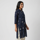 Cotton Printed Half Placket Long Kurta