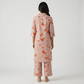 Printed Half Placket Long Kurta