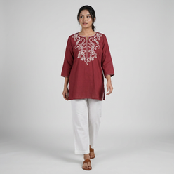 Embroidered Short Kurta
