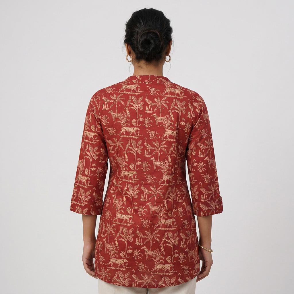 Cotton Printed Short Kurta